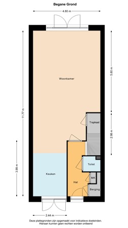 Floorplan - Edgar Du Perronstraat 135, 2548 ES Den Haag